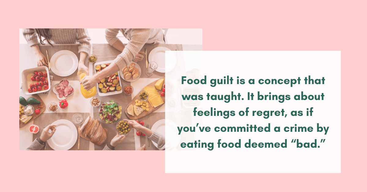 Food guilt definition